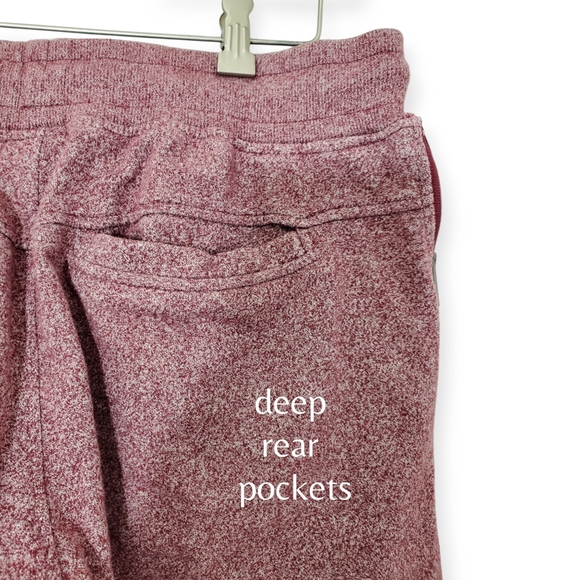 Rebel Minds Mens Burgandy Space-dye Sweatpants Activewear size LG - Picture 4 of 5